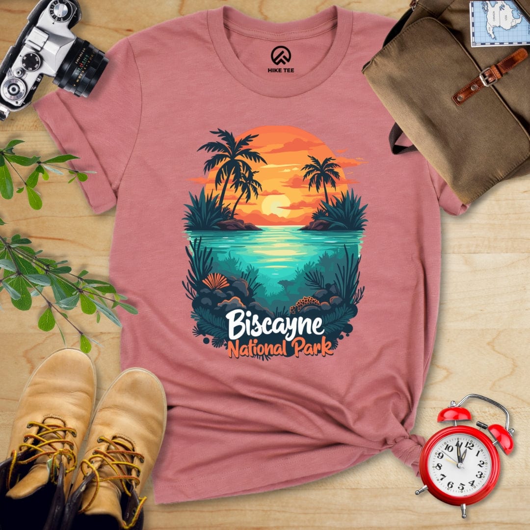 Hike Tee T-Shirt Heather Mauve / S Biscayne National Park Shirt