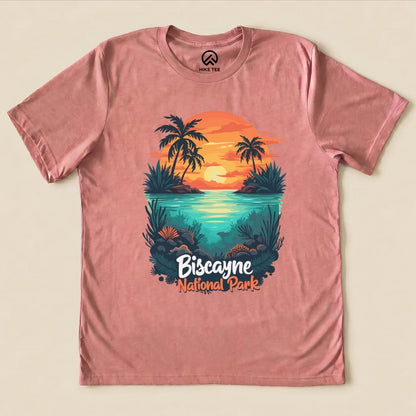 Hike Tee T-Shirt Heather Mauve / S Biscayne National Park Shirt