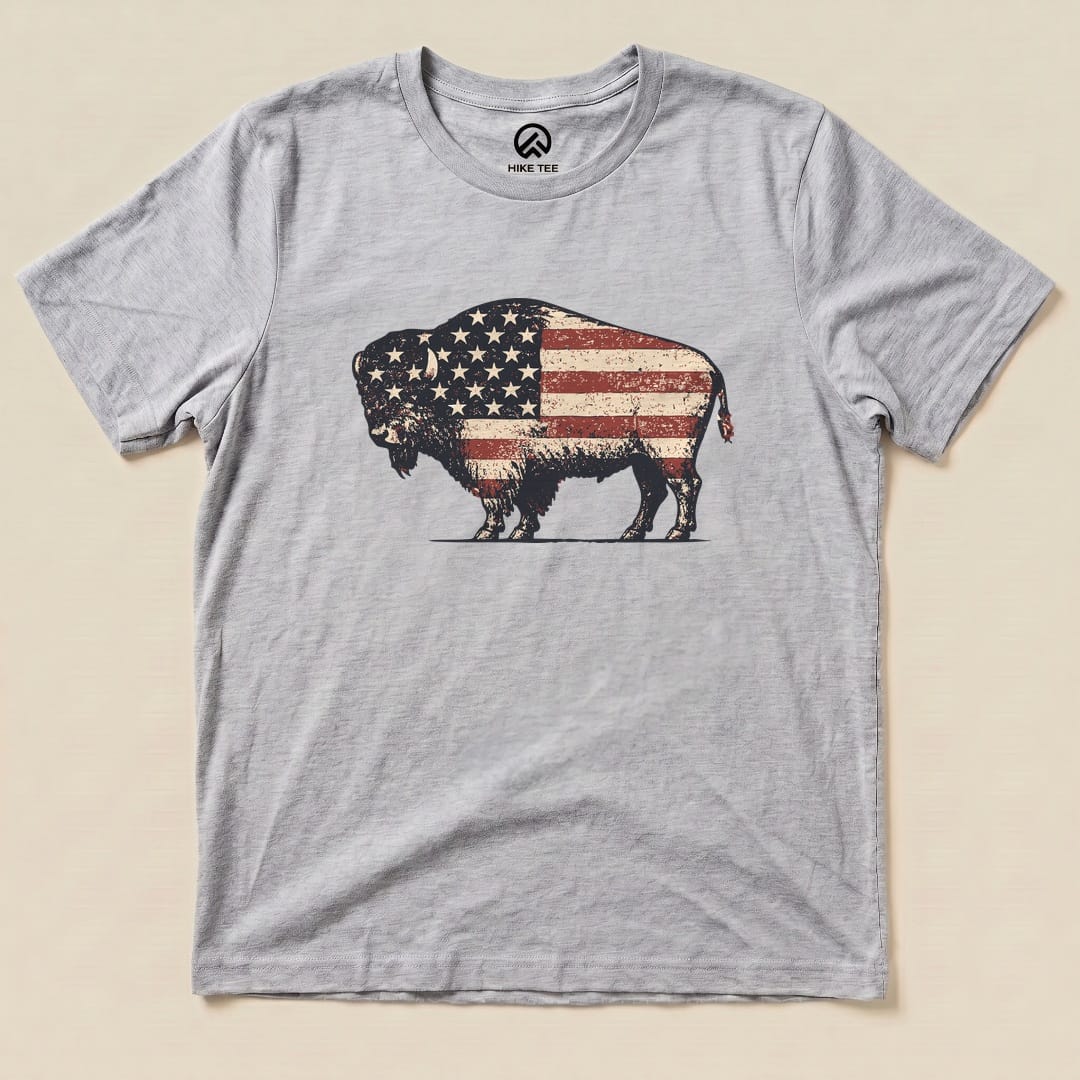 Bison United States Flag Shirt
