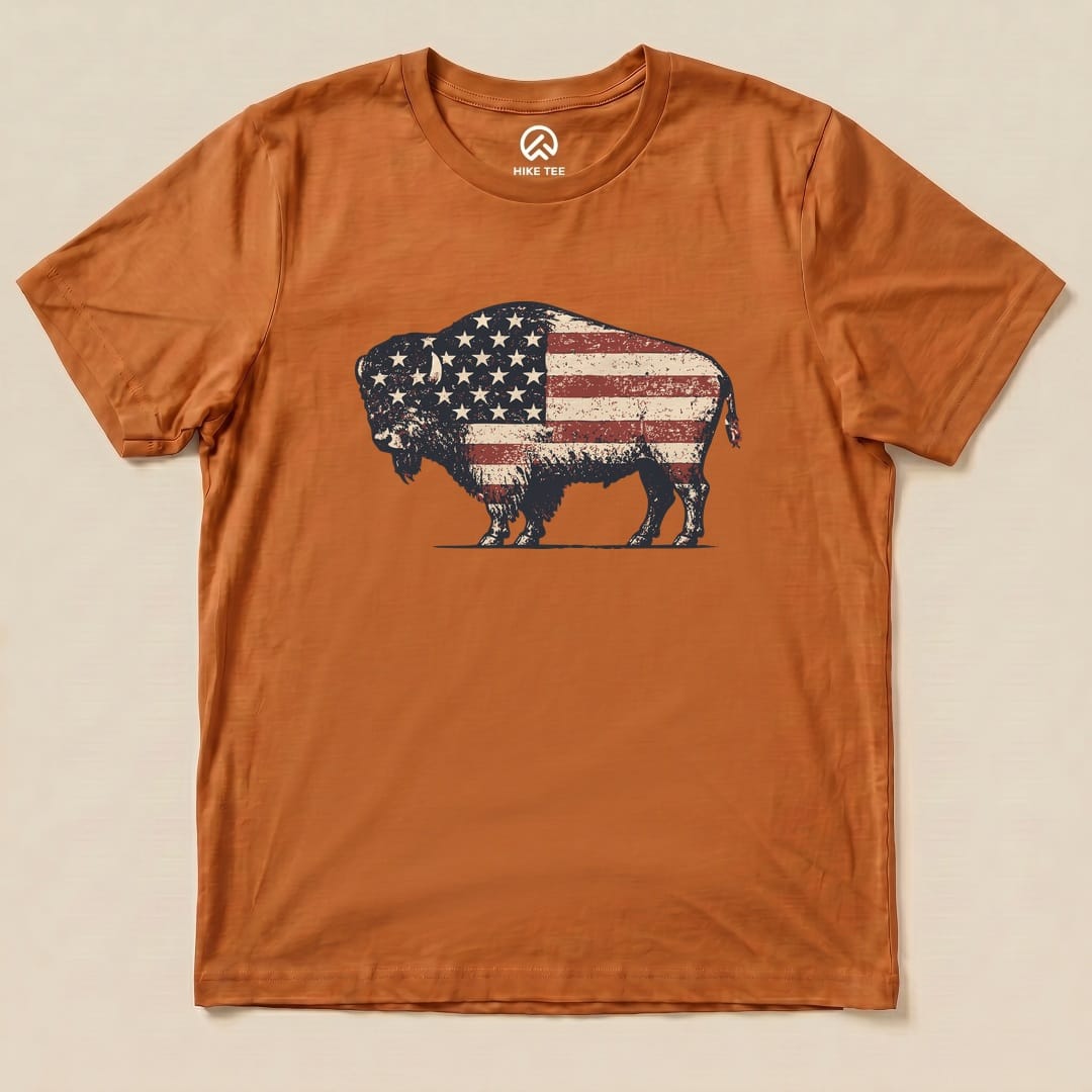 Bison United States Flag Shirt