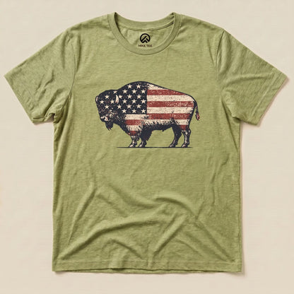 Bison United States Flag Shirt