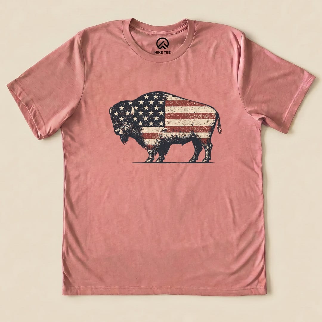 Bison United States Flag Shirt