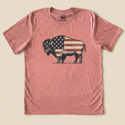 Bison United States Flag Shirt