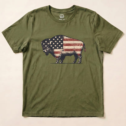 Bison United States Flag Shirt