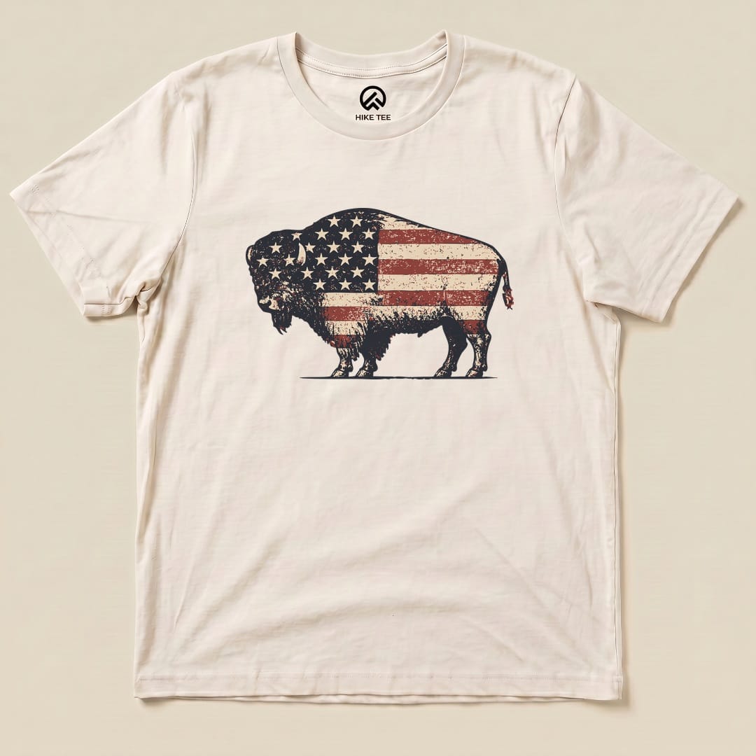 Bison United States Flag Shirt