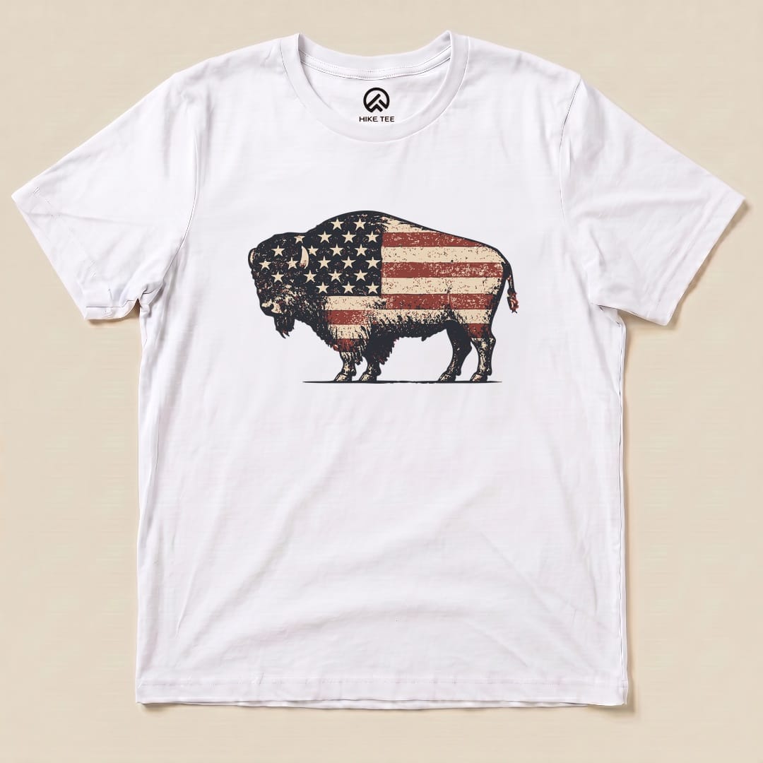 Bison United States Flag Shirt