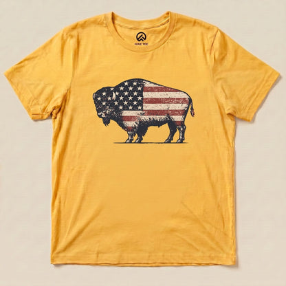 Bison United States Flag Shirt