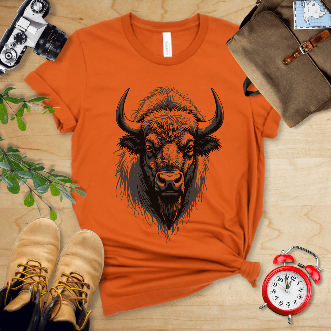 Printify T-Shirt Autumn / S Bison Shirt