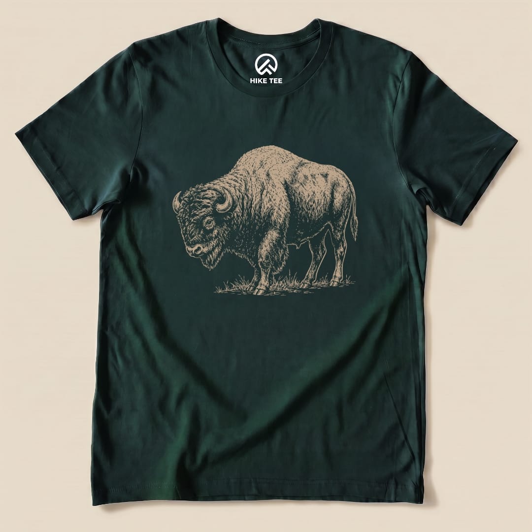Bison Vintage Shirt Hike Tee T-Shirt Forest / S