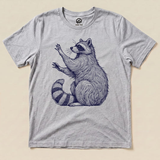 Blue Mono Raccoon Shirt Hike Tee T-Shirt Athletic Heather / S