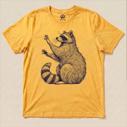 Blue Mono Raccoon Shirt Hike Tee T-Shirt Gold / S