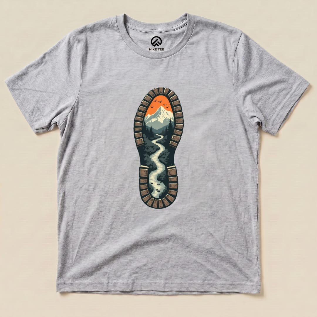 Boot Hiking Shirt Hike Tee T-Shirt Athletic Heather / S