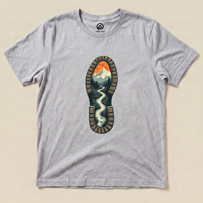 Boot Hiking Shirt Hike Tee T-Shirt Athletic Heather / S