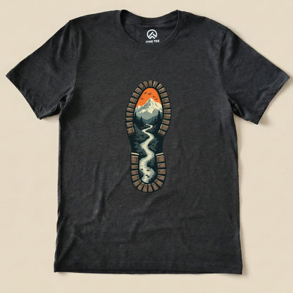 Boot Hiking Shirt Hike Tee T-Shirt Dark Grey Heather / S
