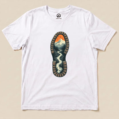 Boot Hiking Shirt Hike Tee T-Shirt White / S