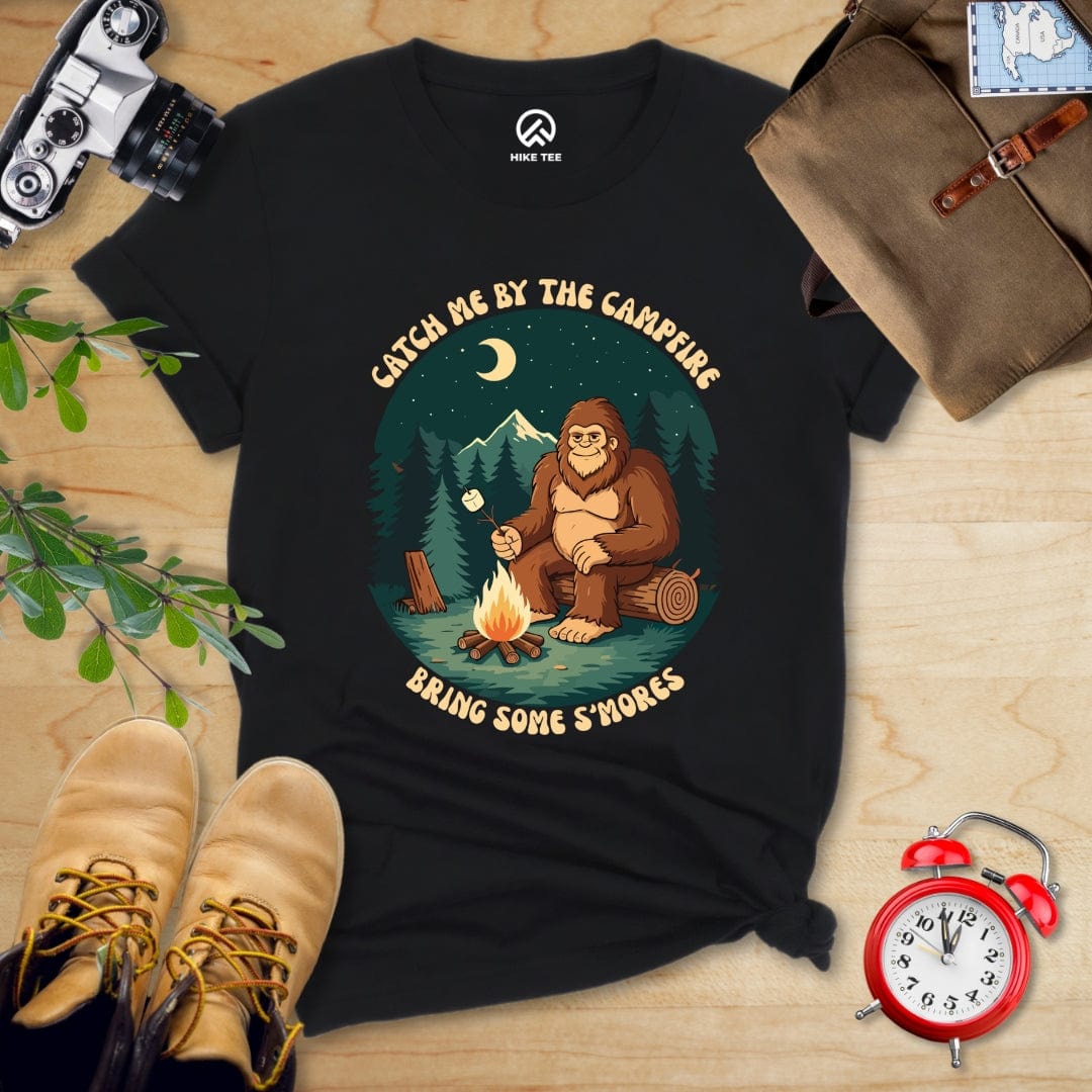 Hike Tee T-Shirt Black / S Bring Some Smores Shirt