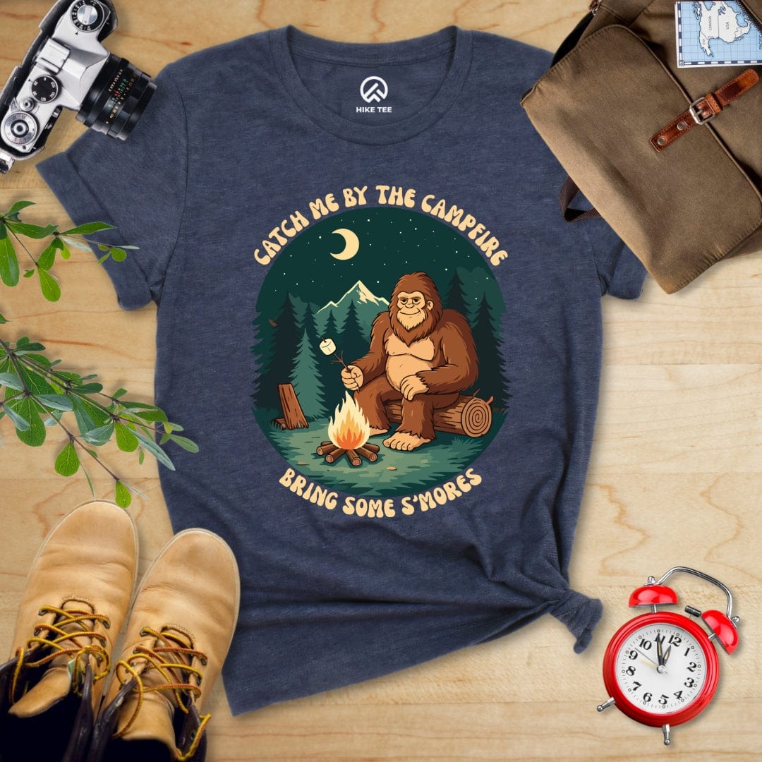 Hike Tee T-Shirt Heather Navy / S Bring Some Smores Shirt