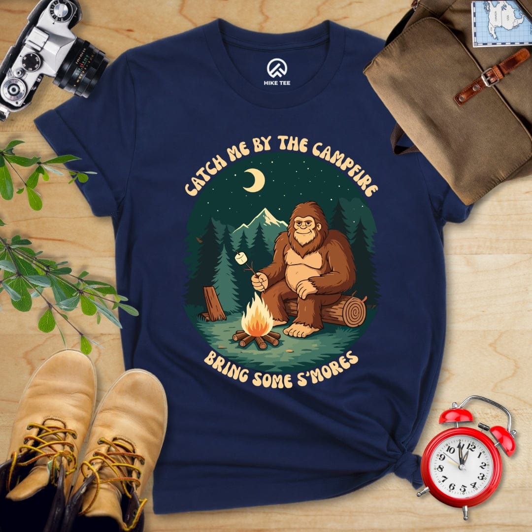 Hike Tee T-Shirt Navy / S Bring Some Smores Shirt