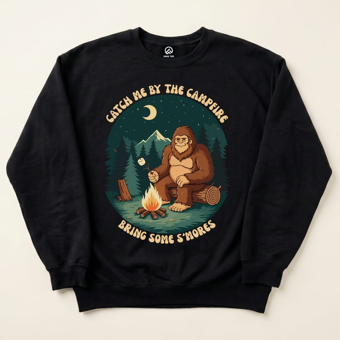 Bring Some Smores Sweatshirt Hike Tee Sweatshirt Black / S
