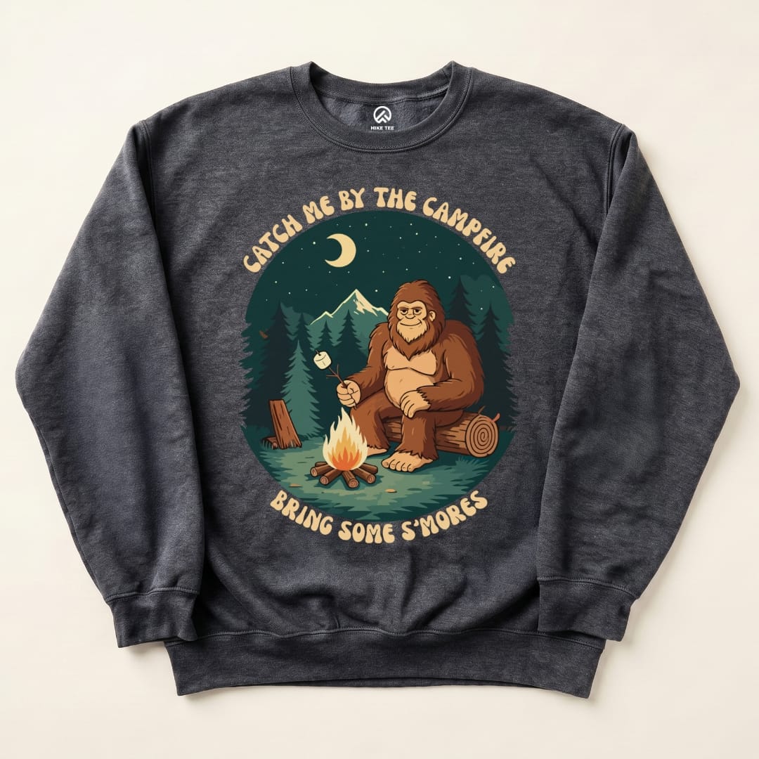 Bring Some Smores Sweatshirt Hike Tee Sweatshirt Dark Heather / S