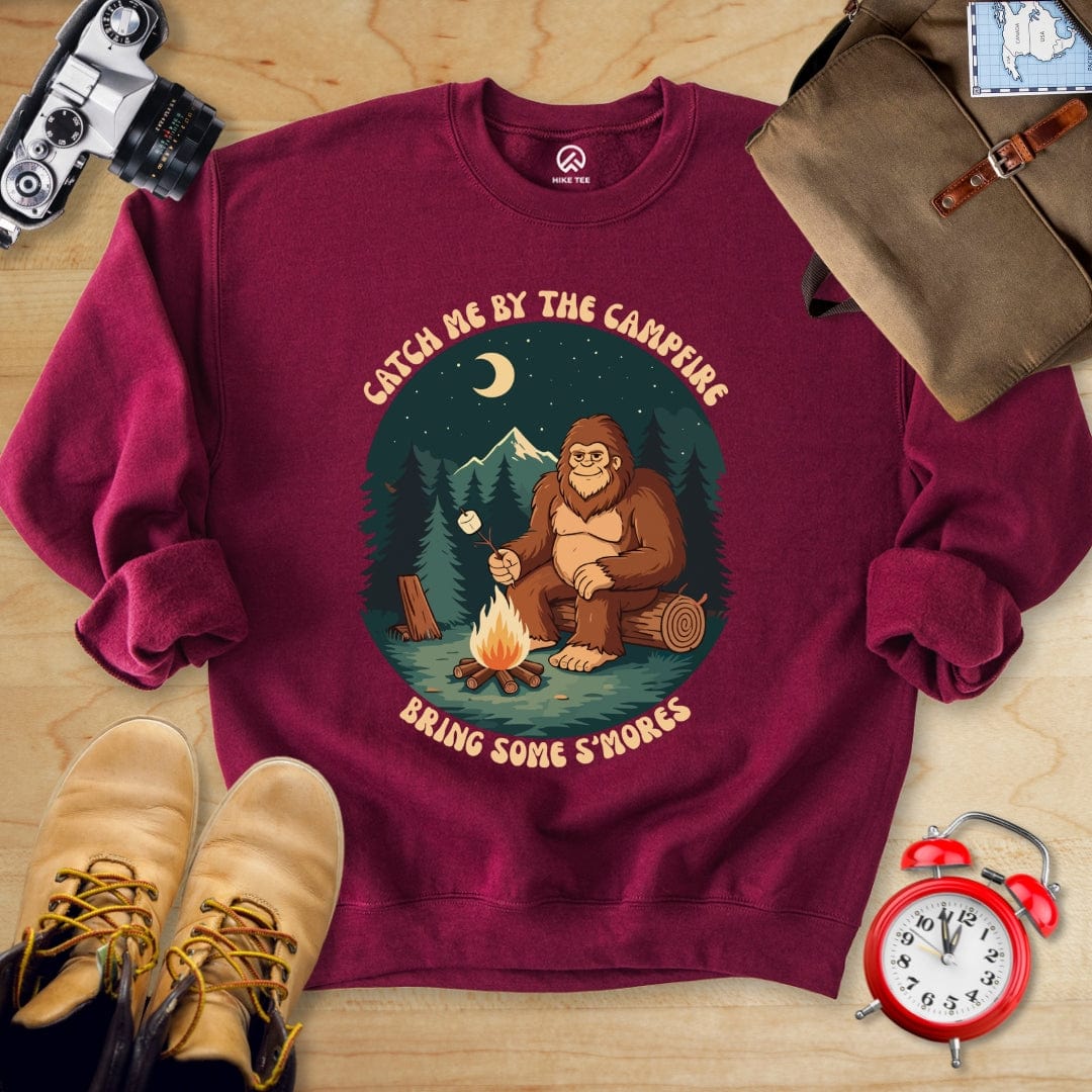 Hike Tee Sweatshirt Maroon / S Bring Some Smores Sweatshirt