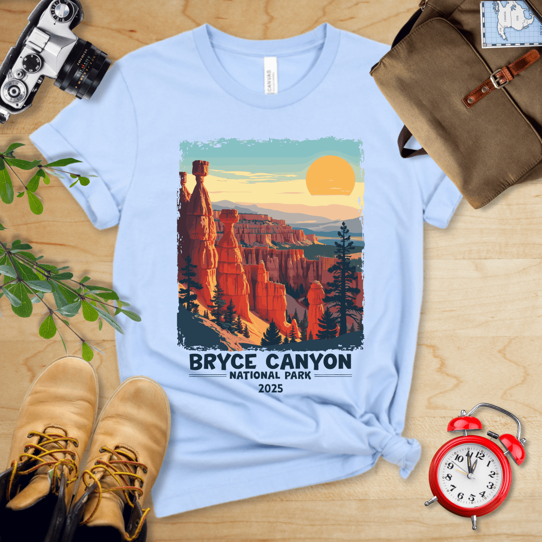 AnywherePOD T-Shirt Baby Blue / S Bryce Canyon National Park Shirt + Personalization