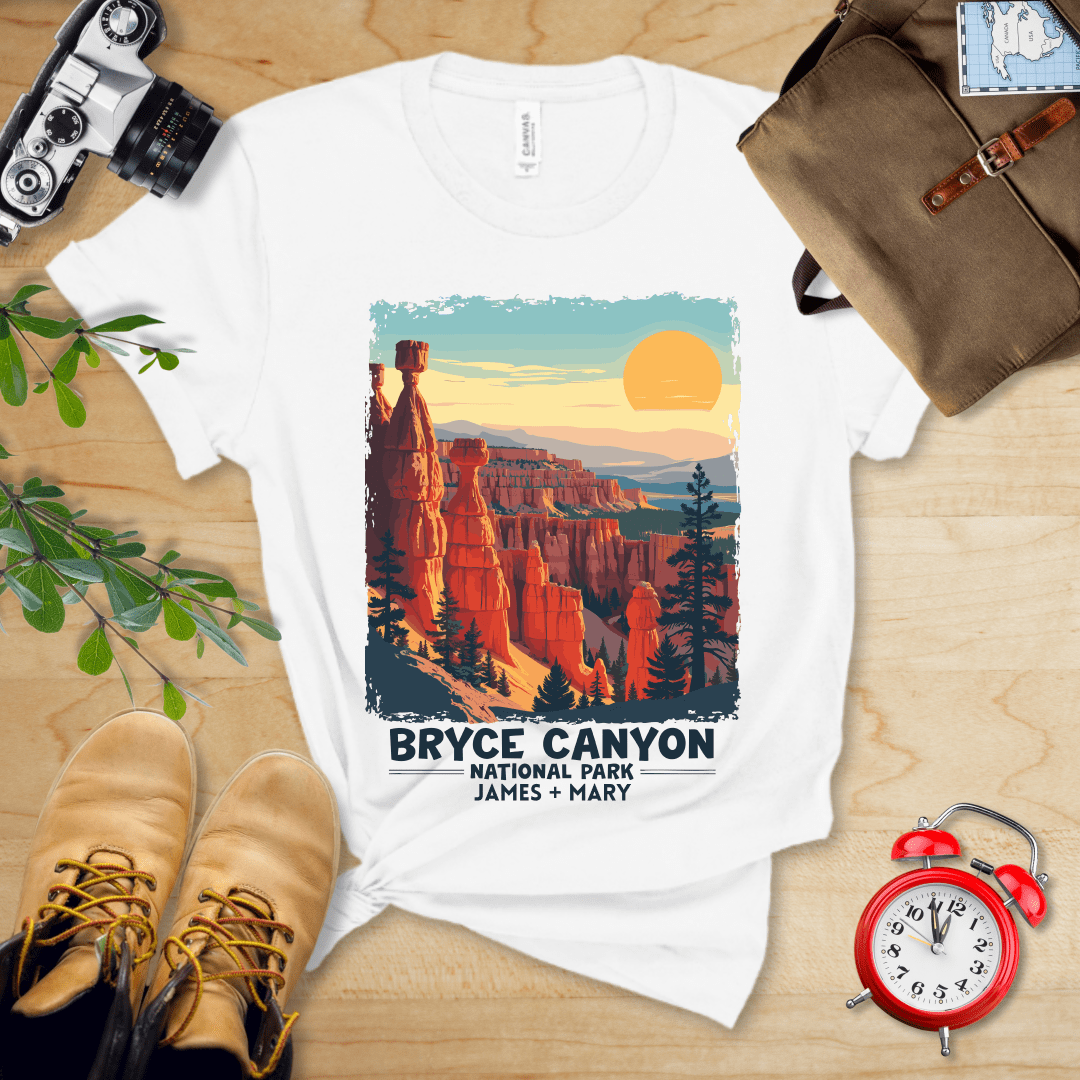 AnywherePOD T-Shirt White / S Bryce Canyon National Park Shirt + Personalization