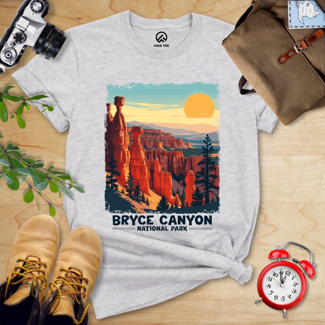 Hike Tee T-Shirt Athletic Heather / S Bryce Canyon National Park Shirt
