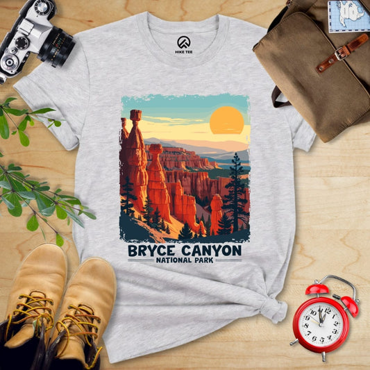 Hike Tee T-Shirt Athletic Heather / S Bryce Canyon National Park Shirt