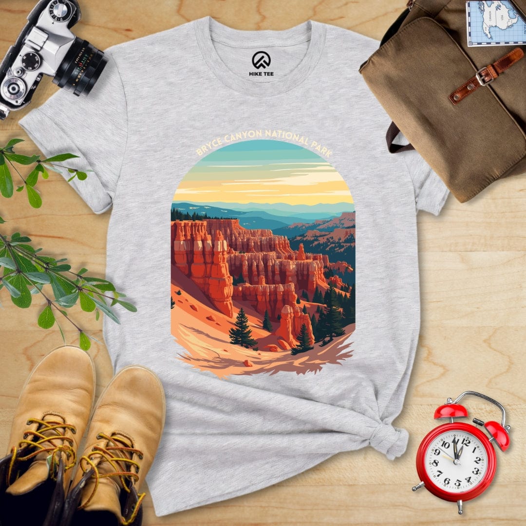 Hike Tee T-Shirt Athletic Heather / S Bryce Canyon National Park Shirt