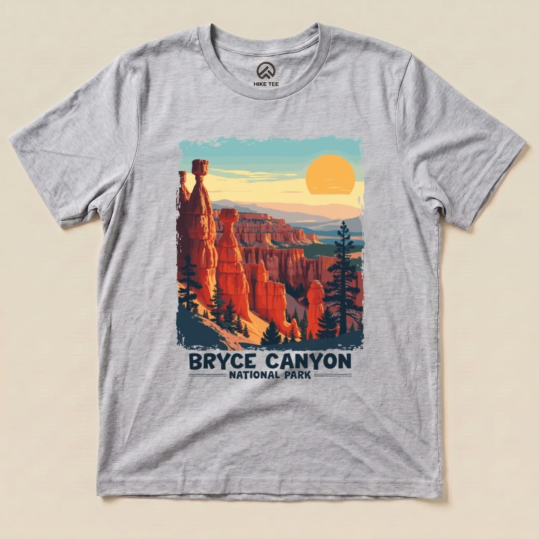 Hike Tee T-Shirt Athletic Heather / S Bryce Canyon National Park Shirt