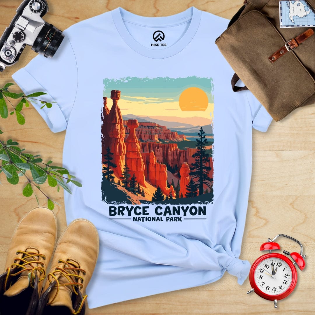 Hike Tee T-Shirt Baby Blue / S Bryce Canyon National Park Shirt
