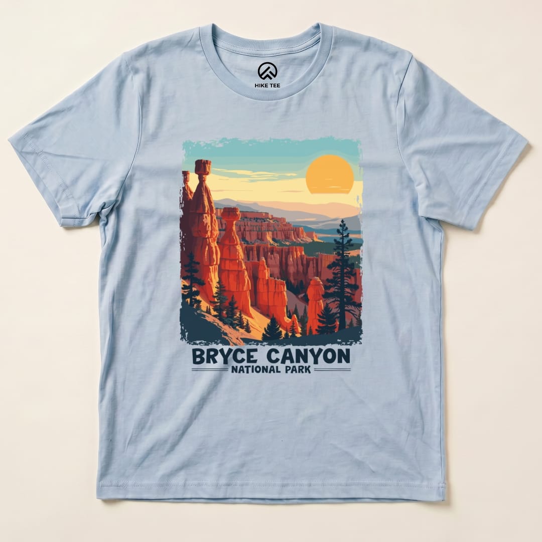 Hike Tee T-Shirt Baby Blue / S Bryce Canyon National Park Shirt