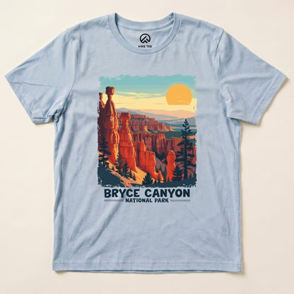 Hike Tee T-Shirt Baby Blue / S Bryce Canyon National Park Shirt