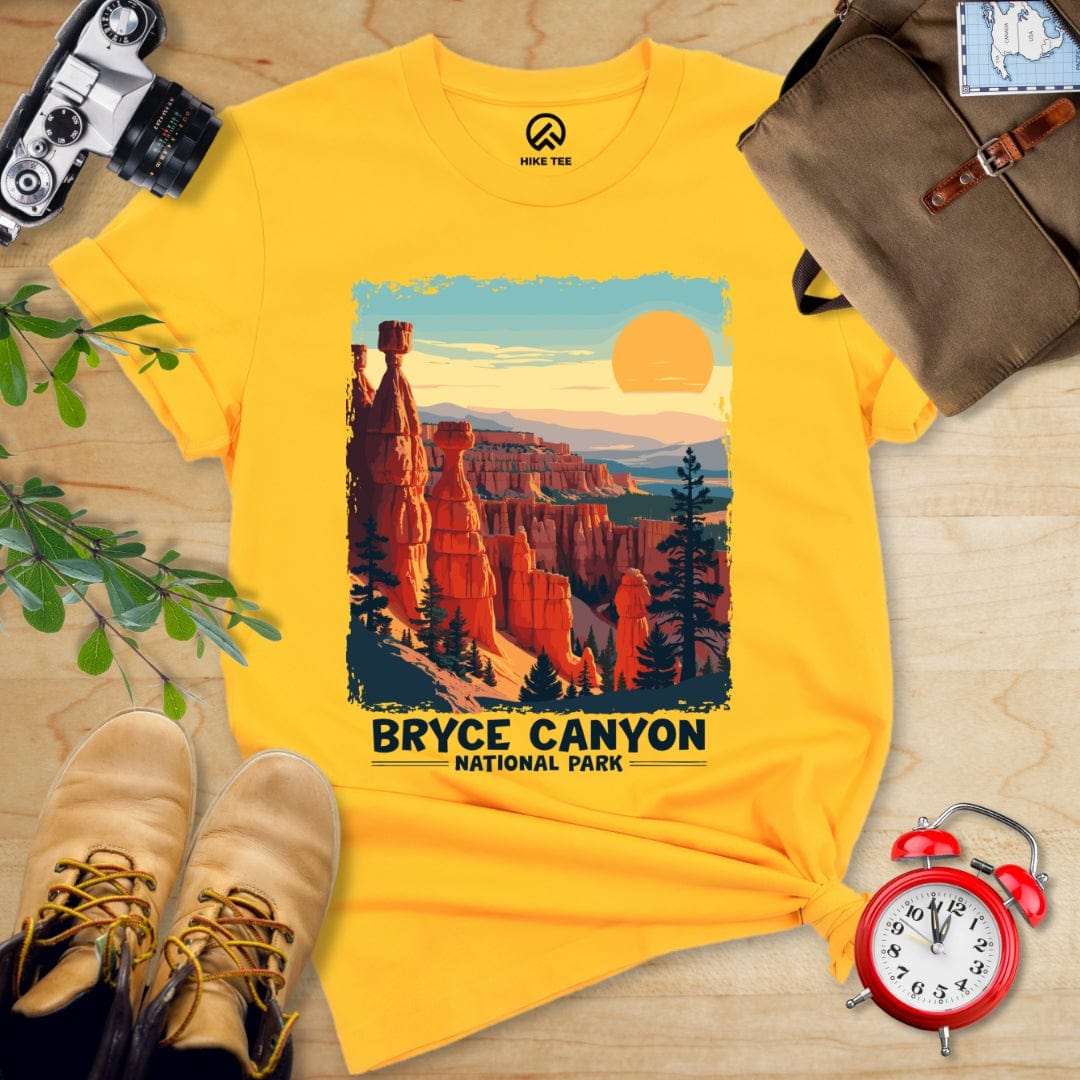 Hike Tee T-Shirt Gold / S Bryce Canyon National Park Shirt