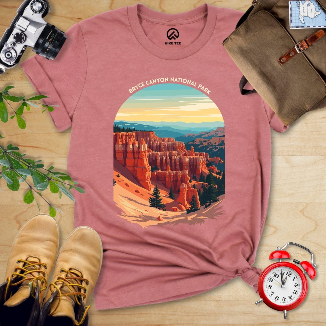 Hike Tee T-Shirt Heather Mauve / S Bryce Canyon National Park Shirt