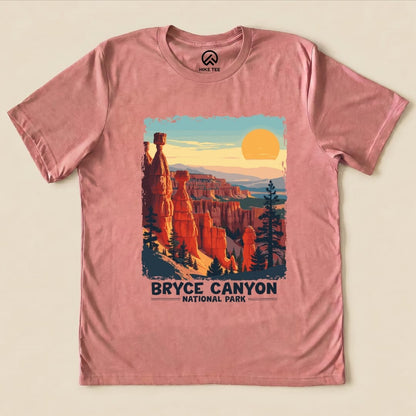 Hike Tee T-Shirt Heather Mauve / S Bryce Canyon National Park Shirt