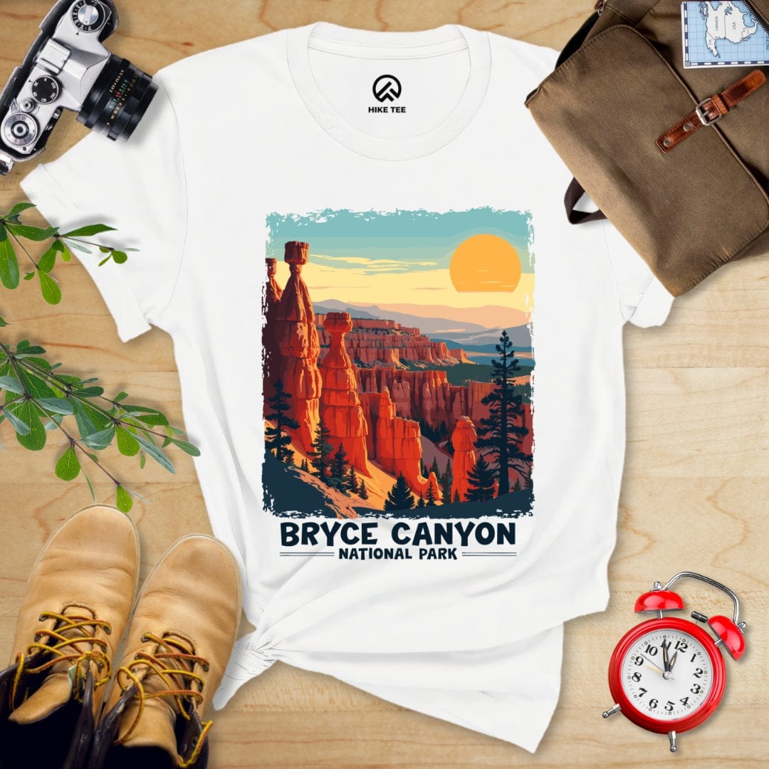 Hike Tee T-Shirt White / S Bryce Canyon National Park Shirt
