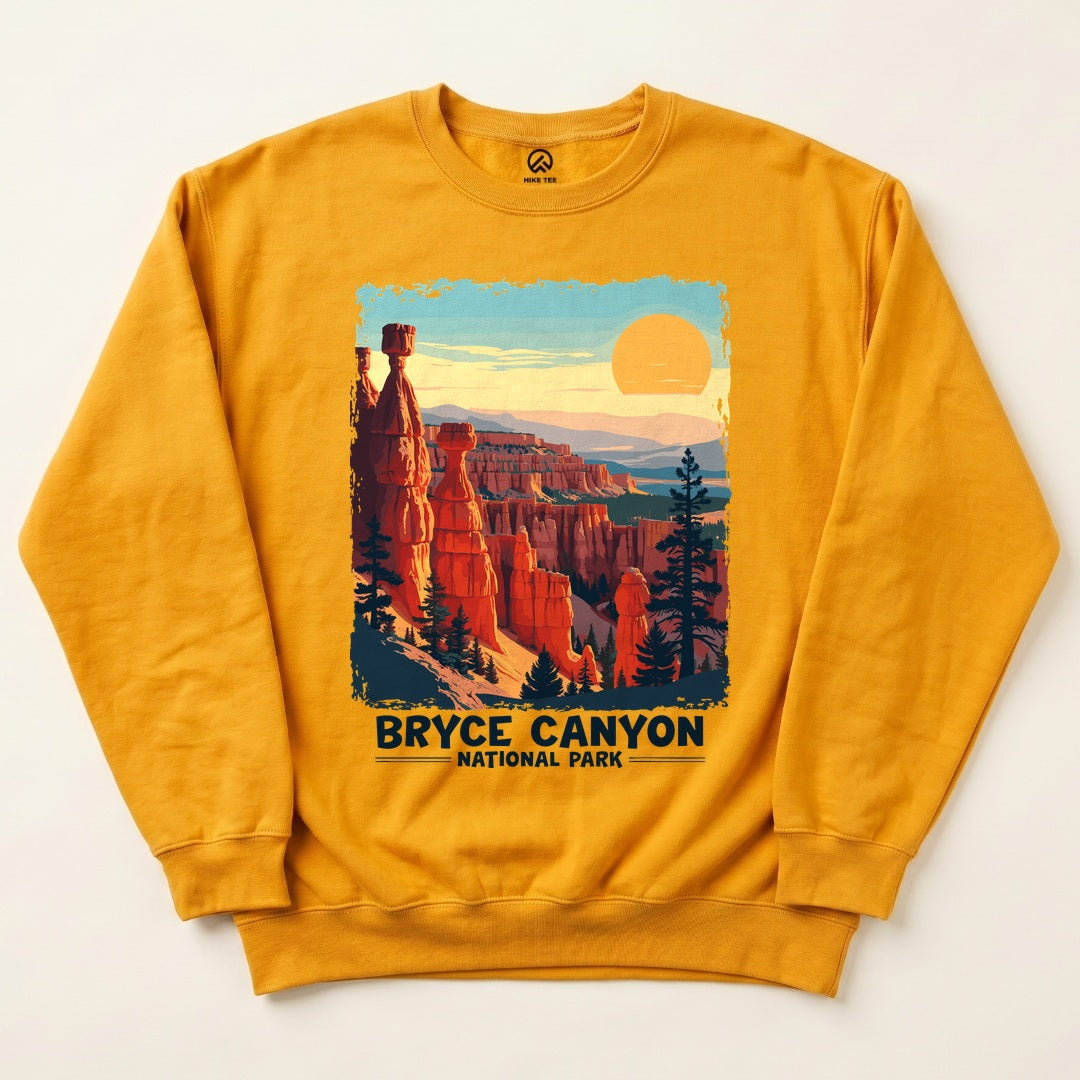 Bryce Canyon National Park Sweatshirt - Gold