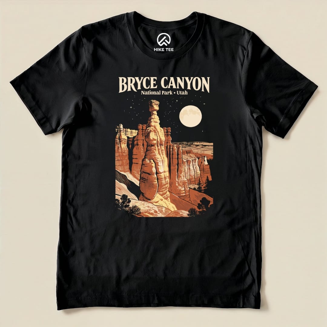 Hike Tee T-Shirt Black / S Bryce Canyon Utah Vintage Shirt