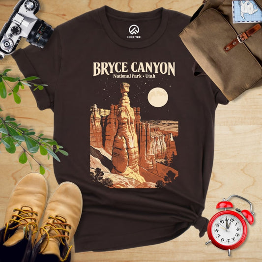 Hike Tee T-Shirt Brown / S Bryce Canyon Utah Vintage Shirt