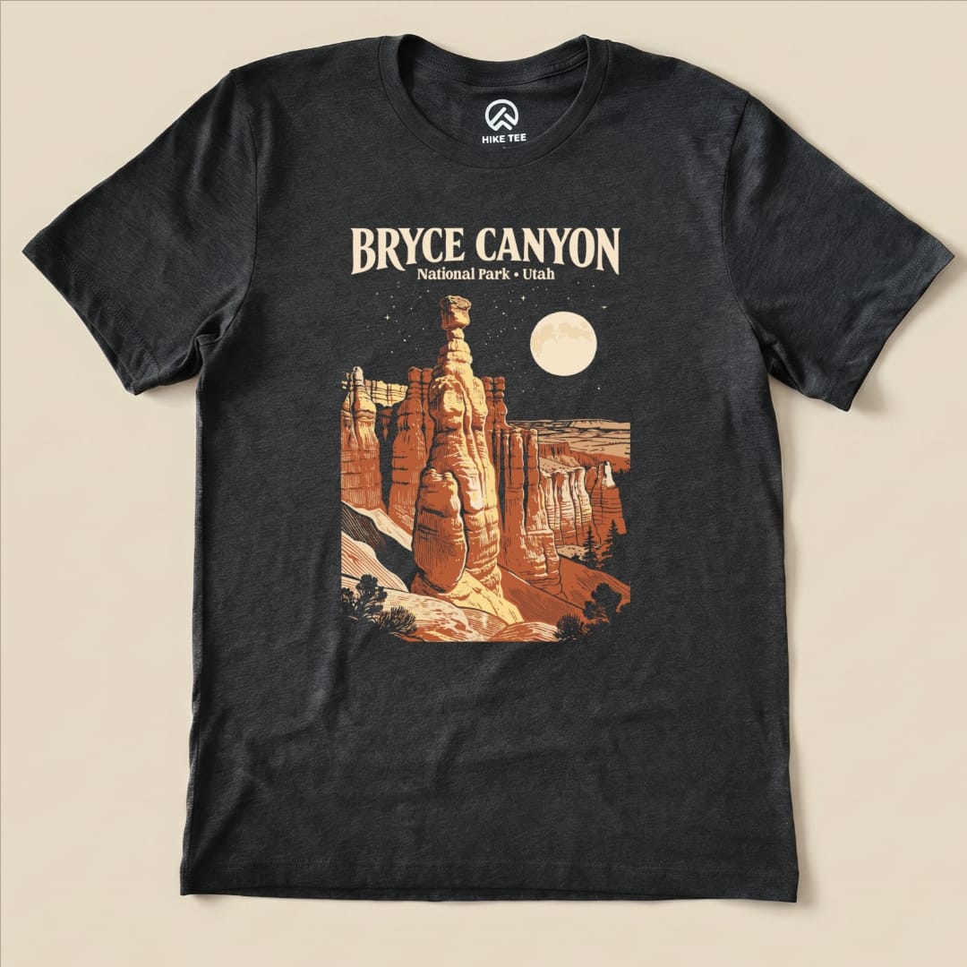 Hike Tee T-Shirt Dark Grey Heather / S Bryce Canyon Utah Vintage Shirt