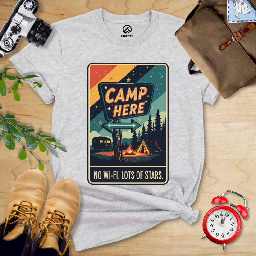 Hike Tee T-Shirt Athletic Heather / S Camp Here Shirt