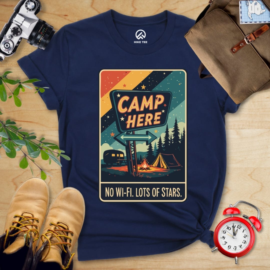 Hike Tee T-Shirt Navy / S Camp Here Shirt