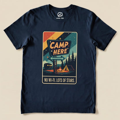 Hike Tee T-Shirt Navy / S Camp Here Shirt