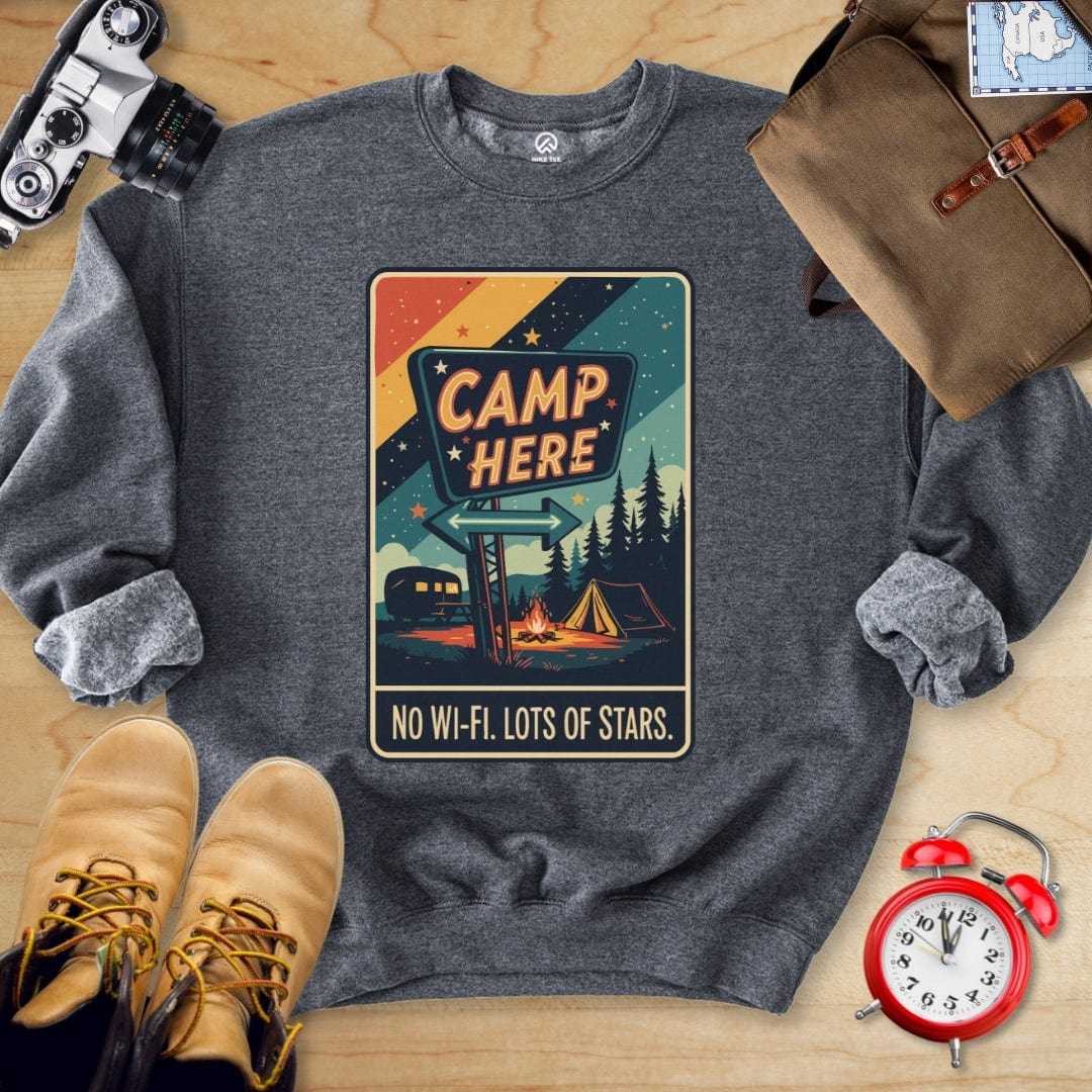 Hike Tee Sweatshirt Dark Heather / S Camp Here Sweatshirt