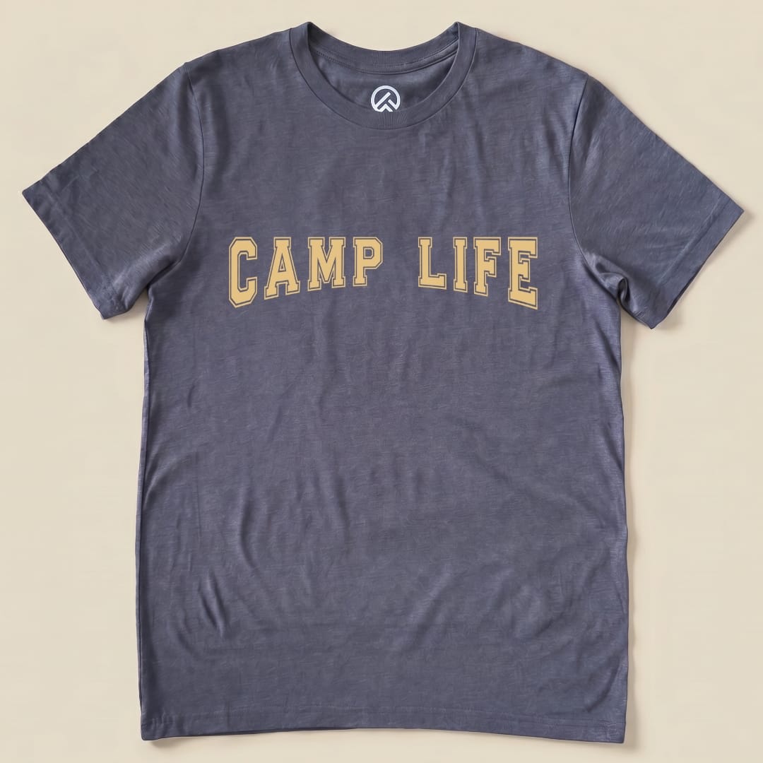 Camp Life Shirt Hike Tee T-Shirt Heather Navy / S