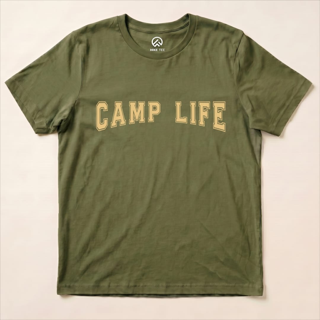 Camp Life Shirt Hike Tee T-Shirt Military Green / S