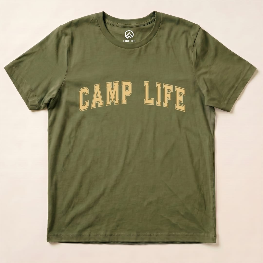 Camp Life Shirt Hike Tee T-Shirt Military Green / S