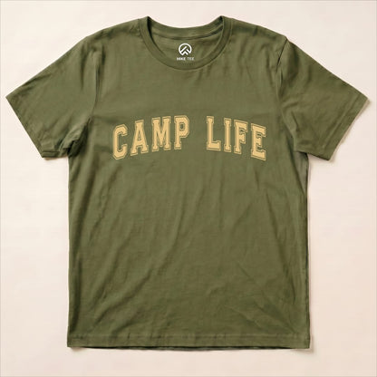 Camp Life Shirt Hike Tee T-Shirt Military Green / S